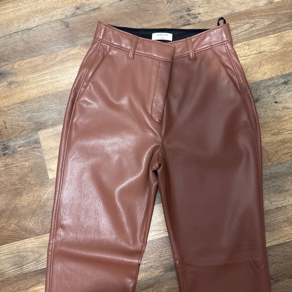 Babaton Pants - Brown leather pants